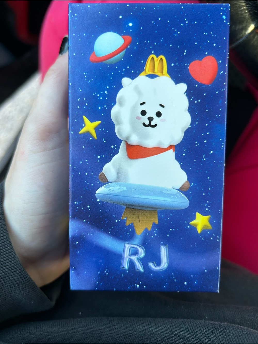 McDonald's RJ Toy Keychain - White, Blue & Red Accent